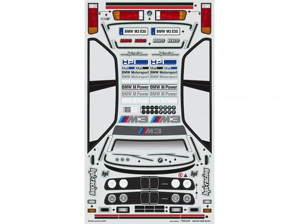 HPI-17540 BMW E30 M3 krop (200mm) umalet