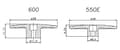 Miniatyrbilde 1 av 2: H60005AAT Metal Head Stopper Black 550E/600