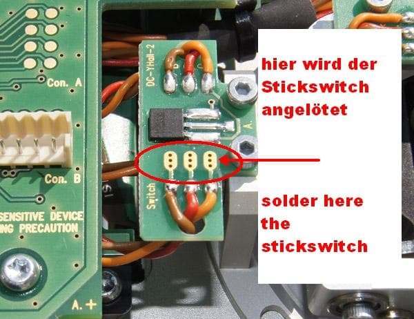 Jeti Transmitter Stick-knap