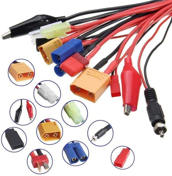 10w 1 RC Lipo Bateria Multi Charger Adapter 4.0mm Banana Plug Lead Konverter kabel do RC Car Drone - Tilbehør til fjernbetjening legetøj
