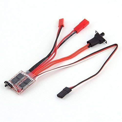 3.0V-9.4V 2KHz Drivfrekvens RC ESC 20A Borstmotor Elektronisk hastighetsreglage med broms för RC-bilbåttank