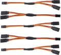 Miniatyrbild 2 av 4: 10st servo förlängningskabel 1 till 2 Y Kablar Blytråd 300mm 11,81 tum 3 Pin Cord JR Man Head och Futaba Female Head för RC Planet Kabel