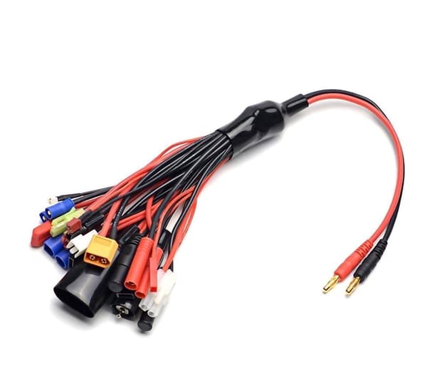 19-i-1 bananstik Rc Imax / B6 / B6AC / TRX / JST / Futaba / T-stik / XT60 Tamiya - Tilbehør til fjernstyret legetøj Lipo adapterkabel