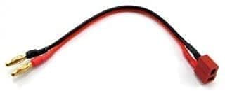 1-delad hane 4mm 4,0 mm guldkontakt till T-Plug Adapter Convertor Wire - Tillbehör till Fjärrstyrda Leksaker