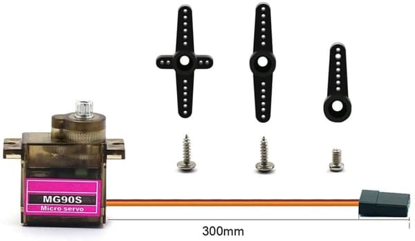 5 delar MG90S Micro Servo för RC helikopterplan bilbåt - Tillbehör till Fjärrstyrda Leksaker Servo Metal Gear