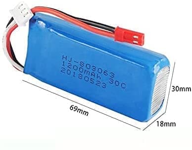 MJX 2 stycken 7,4V 1200 mAh Rc Drones Quadcopters MJX X101, Yizhan X6 Tarantula, JJRC H16 - Tillbehör till Fjärrstyrda Leksaker Lipo-batterier