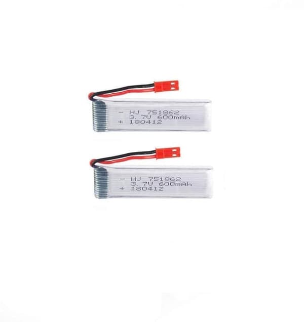 Udi 2 stk 3.7V 600mAh til RC Droni U817 U817C U817A U818A WLtoys V959 V969 V979 V989 - Tilbehør til fjernstyret legetøj Batteri Lipo
