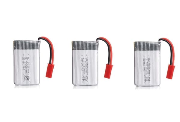 MJX 3 kpl ladattava (3.7V 750mAh) RC-droneille nelikopterit MJX X300C X400 X800 - lisävarusteet kauko-ohjattaville leluille Lipo-akku
