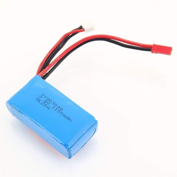 Wltoys 1-osainen 7,4V 1100mAh auton arooneille A949 A959 A969 A979 V912 V913 V262 L959 - Lisävarusteet kauko-ohjattaville leluille Lipo-akku