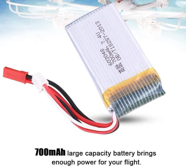 MJX 3 delar uppladdningsbart (7,4V 700mAh) för Rc Drone Quadcopter MJX X600 - Tillbehör till Fjärrstyrda Leksaker Lipo-batteri