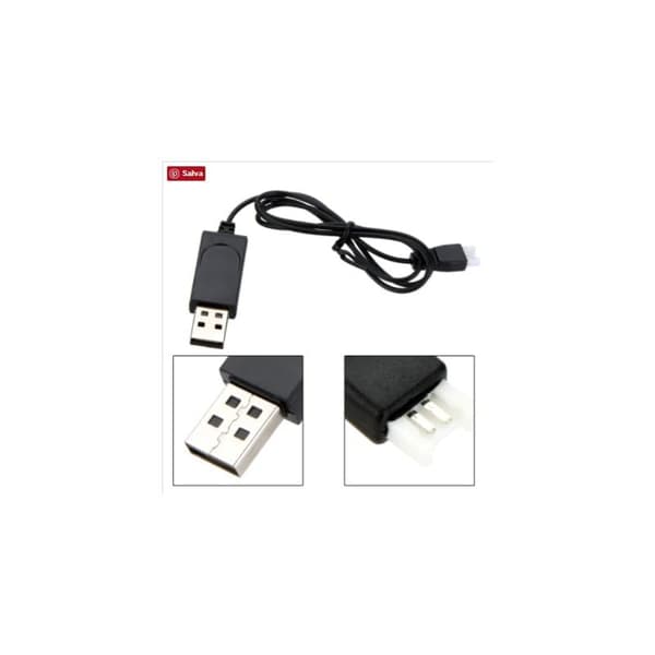 1-delars svart för Syma X5C Rc Quadcopter - Tillbehör till Fjärrstyrda Leksaker USB-laddningskabel