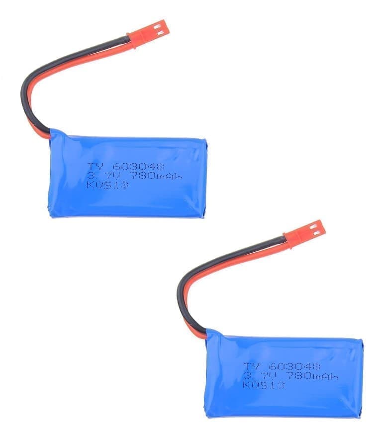 2 Stk WLtoys JJRC V686G V686J V686K V636 Delar 3.7V 780mAh Lipo-batteri