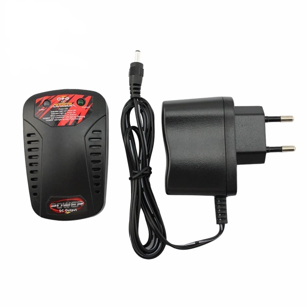 1-bit snabbladdare för batterier (7,4V 2000 mAh) för Rc Droni Quadricotteri X8C X8SW X8G (ROUND Attack)