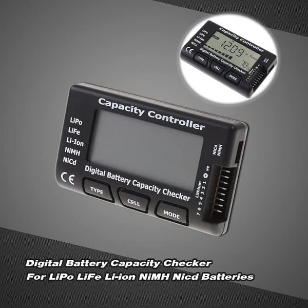 RC CellMeter-7 Digital til LiPo LiFe Li-ion Nicd NiMH - Tilbehør til fjernstyret legetøj Kontrol af batterikapacitet