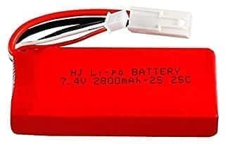 Feilun 1 stk 7,4V 2800mAH Revell 24128 Maxi FT009 25C Li-Po batteri FT009 tilbehør til fjernstyret legetøj Li-ion batteri