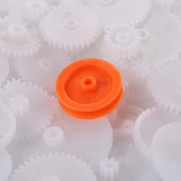 60-tyyppinen muovinen kruunuvaihde Single Double Reduction Gear Worm Gear - lisävarusteet kauko-ohjattaville leluille