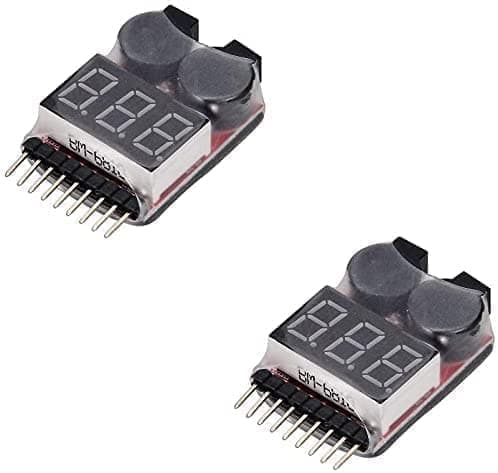 2 stycken 1-8s Summer Indicator Alarm Lågspänning Lipo Batterier