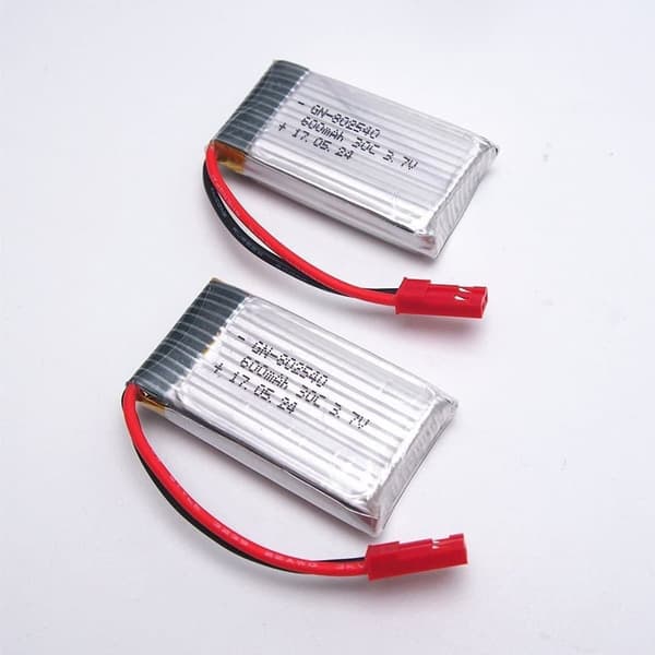 JXD 2-bit 509G-22 3,7 V 600 mAh Li-po-batteri med JST-kontakt för 509G RC Quadcopter - Tillbehör till Fjärrstyrda Leksaker batteri
