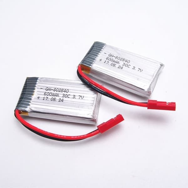 JXD 2-bit 509G-22 3,7 V 600 mAh Li-po-batteri med JST-kontakt för 509G RC Quadcopter - Tillbehör till Fjärrstyrda Leksaker batteri