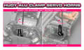 Miniatyrbilde 2 av 2: HUDY Alu Clamp Servo Horn 23T 3-Hole