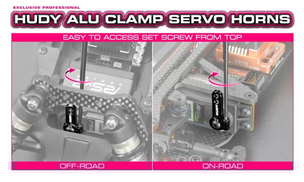 HUDY Alu Clamp Servo Horn 23T 3-Hole