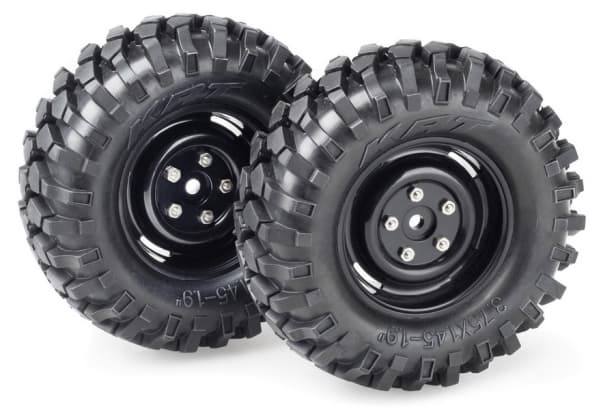 Absima 1:10 Crawler Complete Wheels Offroad V Block Crawler Musta 2 kpl