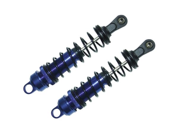 Reely 1:8 Alumiininen öljynpaineiskunvaimennin Sininen (metalliväri) Jousilla Musta 109 mm 2 kpl