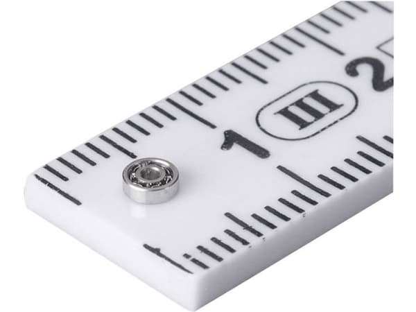 Reely Miniaturkugleleje Kromostål Indvendig diameter: 3 mm Udvendig diameter: 7 mm Omdrejningstal (maks.): 75000 U/min