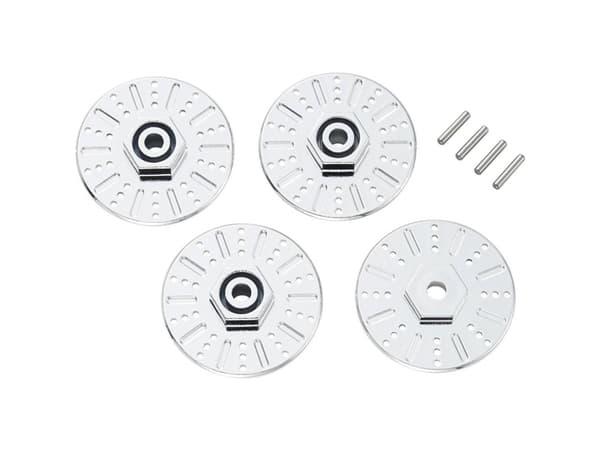 Pyörän navat 1:10 Reely 12 mm kuusikulmainen Kromi 4 kpl