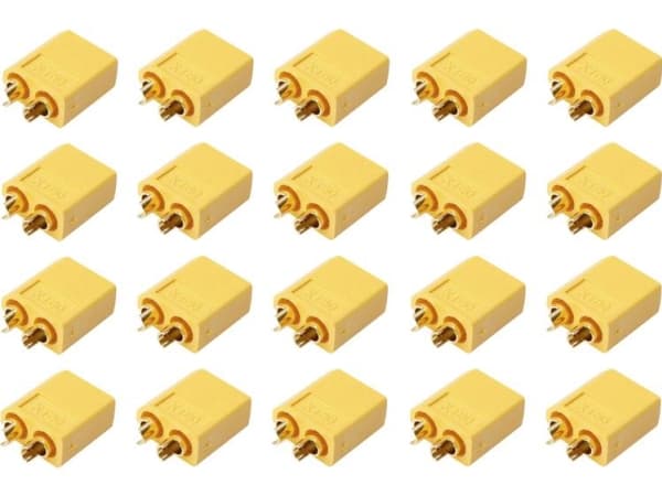 Reely 1399717 Batteristik XT60 forgyldt 20 stk