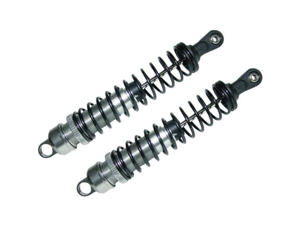Reely 1:8 Alumiininen öljynpaineinen iskunvaimennin titaani jousilla musta 126 mm 2 kpl 2 kpl