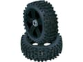Pikkukuva 1 / 3: Reely 1:8 Buggy Complete Wheels Grip studs 5 spokes Musta 4 kpl