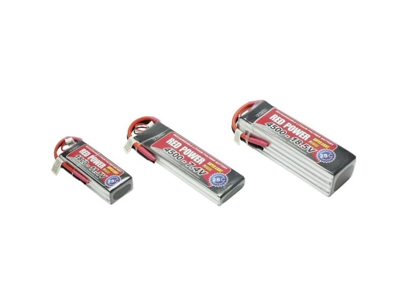 Red Power Modelbyggeri-batteripakke (LiPo) 7.4 V 2200 mAh Celletal: 2 25 C Softcase Åbne kabelender