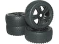 Pikkukuva 2 / 3: Reely 1:8 Buggy Complete Wheels Spike 5 Spokes Musta 4 kpl