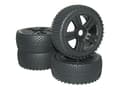 Pikkukuva 1 / 3: Reely 1:8 Buggy Complete Wheels Spike 5 Spokes Musta 4 kpl