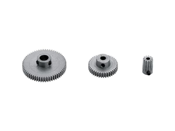 Reely Steel Cylindrisk kugghjul Modul-typ: 0,5 Borrdiameter: 4 mm Antal tänder: 30