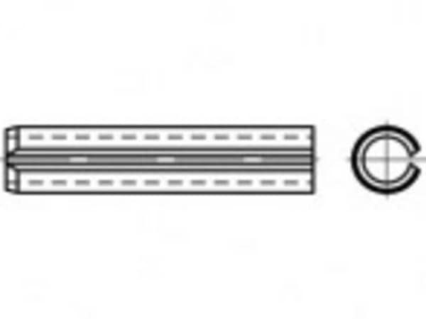 TOOLCRAFT TO-5390346 Rørstifter Fjederstål 25 stk