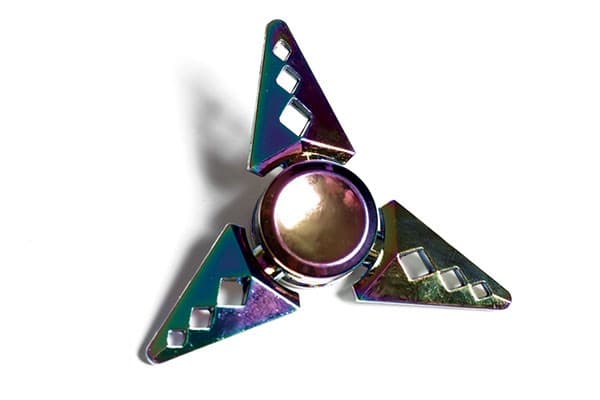 Spinners metal 3-arms flerfarvet