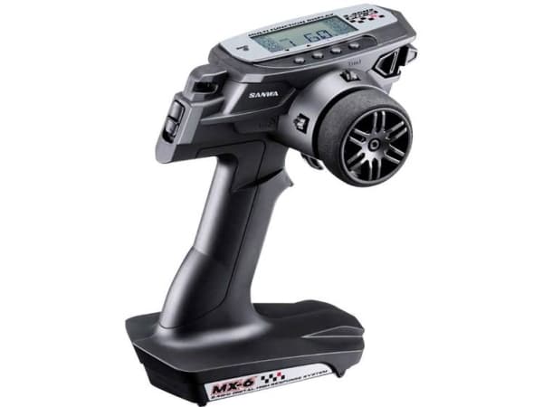 SANWA MX-6 Dry Pistoolikahvainen kaukosäädin 2,4 GHz Kanavien määrä: 3 Sis. vastaanottimen