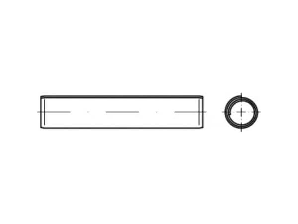 TOOLCRAFT TO-5439318 Spiral-rørstifter Fjederstål 500 stk