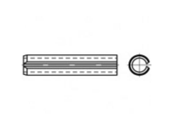 TOOLCRAFT TO-5390772 Rørstifter Fjederstål 200 stk