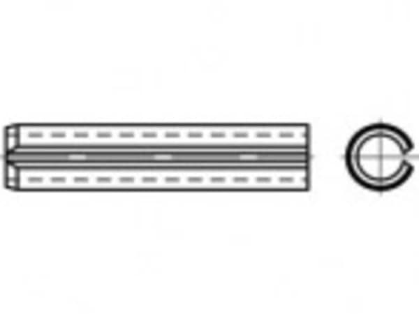 TOOLCRAFT TO-5390772 Rørstifter Fjederstål 200 stk
