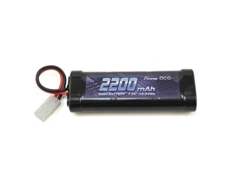Gens ace B-2200-7.2V-NIMH-TAMIYA, Batteri, Svart