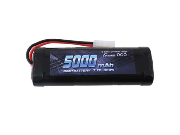 Gens ace B-5000-7.2V-NIMH-TAMIYA, Batteri, Sort