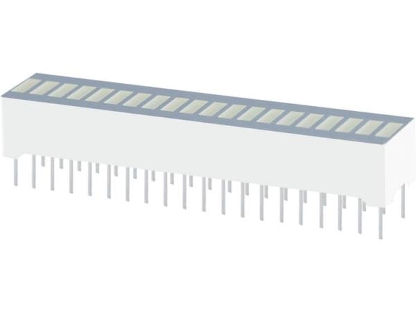Kingbright LED-søjlediagram Gul (B x H x T) 50.7 x 10.16 x 8 mm
