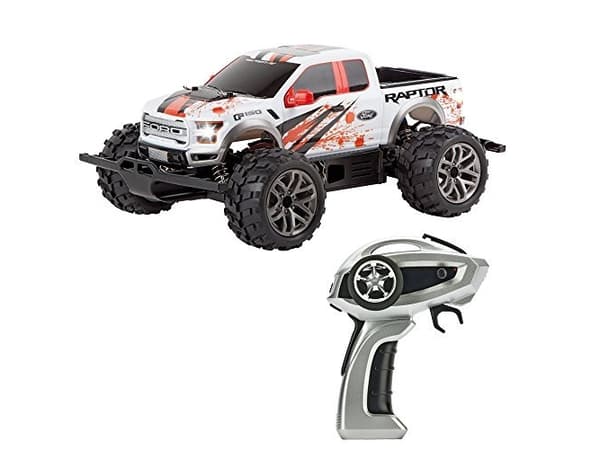 Carrera RC auto Ford F-150 PX Profi 1:18 valkoinen ja oranssi