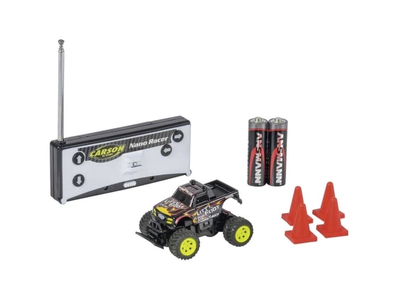 Carson RC Sport 500404184 Nano Racer Little Foot 1:60 RC-modelbil Elektronik Monstertruck Hækmotor (2WD) Inkl. batterier