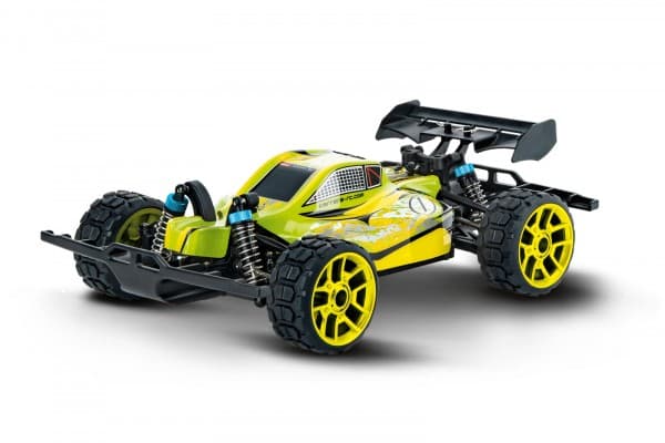 Carrera RC 370183012 Lime Star 1:18 RC-modelbil, begyndermodel Elektronik Monstertruck Firehjulstræk (4WD) inkl. batteri, oplader og senderbatterier