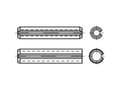 Miniatyrbilde 2 av 2: TOOLCRAFT TO-5434008 Rørstifter Fjederstål 200 stk