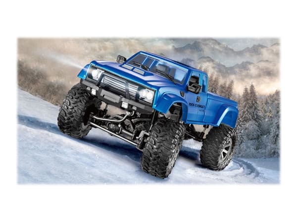 AMEWI - Pickup Truck FPV with wheels & chains 4WD - RC - blå